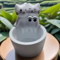 Miniatyrbild 2 av 4: 2024 Ny Söt kattljusstake | Kattunge värmeljusstakar | Värmande Paws Katt värmeljushållare Ornament | Söt Ljushållare Heminredning Kattpresenter