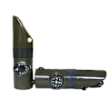 Miniatyrbild 2 av 2: Sju-i-ett Whistle Multifunktion Överlevnadskompass Överlevnad Utomhus Whistle Compass Termometer