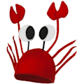 Miniatyrbild 3 av 5: Herr, kvinnors nyhetshatt 3D Hummer Crawfish Crab Seafood Hat with Claws (Crab)