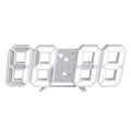 Miniatyrbild 1 av 5: Intelligent 3d digital klocka väckarklocka White