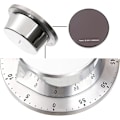Miniatyrbild 4 av 6: Kökstimer för kök Silver elektronisk magnetisk 60 minuter, stoppur för nedräkning, klockläge, väckarklockaläge, justerbar volym, lätt att använda