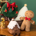 Miniatyrbilde 3 av 5: 40cm Julepepperkake Plysjleketøy Fyll Dekorativ Pute Morsom Julebord Plysjdukke