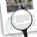 Miniatyrbild 3 av 5: Large Magnifier 10X Handheld Reading Magnifier för seniorer och C