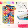 Miniatyrbild 2 av 5: Pop Fidget It Notebook, Push Bubble A5 Spiral Notebooks Fidget Toys, Söta kompositions anteckningsböcker, College Ruled Notebooks, Protable för skolkontoret