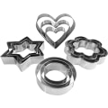 Miniatyrbilde 1 av 5: 12 stk. Kakeutstikkere, Blomst Senter Stjerne Kake Rustfritt Stål Metallform Kutter Kjøkken Baking Julekjeksutstikker