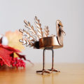 Miniatyrbild 4 av 7: Set med 6 metallljushållare för kalkon värmeljus, Thanksgiving-dekor