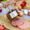 Miniatyrbild 3 av 5: Burger Press, 304 rostfri hamburgerpress, justerbar hackad biff hamburgerpress, lätt att använda, non-stick hamburgerpress för familjesammankomst, fest