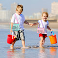 Miniatyrbild 5 av 7: 6st Strandleksaker Mesh Strandväskor Barnsnäckor Samlingsväska för skal Strandleksaker Strandleksaker Pojkar och flickor Simtillbehör Diverse Samla