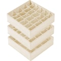 Miniatyrbild 6 av 6: 2 delar krypterad 900D Oxford-duk 16 Grid Underkläder Förvaring Tyglåda Hemunderkläder Strumpor Organizer Låda Inget cover Format (beige)