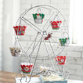 Miniatyrbild 6 av 6: Metall pariserhjul Cupcake Hållare Bröllopsfödelsedagsfest Tårta Stand Display Rack