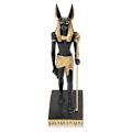 Miniatyrbillede 1 af 4: Gammel Egyptisk Gud Anubis med Retfærdighedens Vægt Statue Guder af De Døde og Efterlivet Vejer Hjertet Mod Strudsfjer Figur