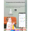 Miniatyrbillede 5 af 8: Tuya temperatur- og luftfugtighedssensor, minitermometer med LCD-skærm og hygrometer, kompatibel med Bluetooth APP