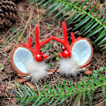 Miniatyrbillede 1 af 5: Julehårklemme, juledekorationer, sød frisure, simulation af zobeltræ, juledekorationer, sød frisure