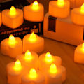 Miniatyrbillede 4 af 5: 6 stk. lysplade LED fyrfadslys Eid al-Adha Halloween ferie bryllupsfest kærlighedsform hemmeligt rum atmosfære rekvisitter
