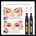 Pikkukuva 5 / 5: Musta nestemäinen eyeliner, 2 kpl nestemäistä eyelineriä, vedenpitävä, pitkäkestoinen ja tahriintumaton eyeliner-setti