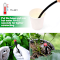 Miniatyrbillede 4 af 7: 20 Stykker Mikro Spray Justerbar 360 Grader 8 Huller Fuld Cirkel Mønster Vandgennemstrømning Vanding Drypvanding Drypvandere til Have Plæne Blomsterbed