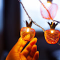 Miniatyrbild 6 av 6: 10 LED Apple String Lights Metal Mesh Batteridrivna Fairy Lights för sovrum bröllop Inomhus Utomhus Hem Party