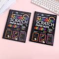 Miniatyrbild 1 av 6: 10 stycken Large Scratch Book Barns DIY Colorful Scratch Pai