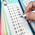 Miniatyrbild 4 av 7: Tabellkort 0-12 gånger, multiplikationstabell, verktyg för självtest i matematik, Montessoriträning, läroböcker