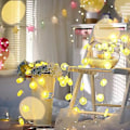 Miniatyrbillede 7 af 7: LED Citronskive Lys Kæde Frugtformet Lanterne Børneværelse Dekorativ Lys Kæde Batteri Lys Orange Lime - Gul Citronskive, USB Model Al