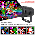 Miniatyrbild 1 av 5: Julprojektor med 16 sorters LED-ljuseffekter Starlight LED kreativ nattljusprojektor