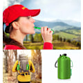 Miniatyrbild 3 av 6: Nödsovsäck Lätt överlevnadssovsäck, multifunktionell livräddningsutrustning för vandring, camping, utomhuslivräddningsutrustning A green