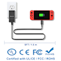 Miniatyrbild 4 av 7: Nintendo Game Console Adapter Laddare SWITCH Fire Bull ns Handle Base Power Charger (1 Pack)