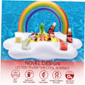 Miniatyrbillede 4 af 7: Flydende Drikkeholder Oppustelig Pool Float Øl Drikke Mad Spabad Til Vand Pool Party Forsyninger Dam