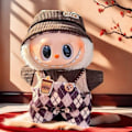 Miniatyrbild 1 av 3: POP MART LABUBU The Monsters Exciting Macaron Plyschdockor Figur Leksaker Super Söt Ersättningskläder Labubu Dockkläder Generisk I-II（E）