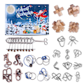 Miniatyrbild 1 av 2: Adventskalender 2024 pussel för vuxna kvinnor män jul nedräkning 24 dagars kalender för flickor pojkar tonåringar