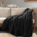Miniatyrbilde 3 av 6: Fleecepledd, Koselige Supermyke Flanellpledd for Voksne, Lett Vaskbart Fuzzy Pledd for Sovesofa, Kontor, Varme Plysjpledd for Alle Årstider