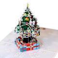 Miniatyrbilde 3 av 4: Pop Up-kort 3D-kort Julekort med konvolutt (3 stk. julekort)