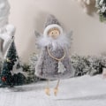 Miniatyrbilde 4 av 5: 3 Jule Gradient Ullspiss Lue Søte Engelanheng Liten Engel Juletre Anheng Julepynt 18*9*4cm