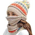 Miniatyrbild 1 av 5: Vinter cap för kvinnor koreansk tredelad plus sammet tjock cyc