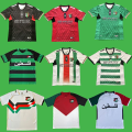 Miniatyrbild 3 av 3: 2024 Palestina Fotbollströjor Svart Center Stripe Fotbollströja Rättvisa Mars Fotboll Uniform Jersey Fotbollströja A XL