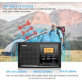 Miniatyrbild 5 av 7: Digital Bärbar Radio AM FM SW Pocket Radio Mini Personlig Transistor Radio med Högtalare LED Display Väckarklocka, Utmärkt Mottagning