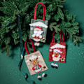 Miniatyrbilde 1 av 5: Julegavepose håndløftet lange ben tredimensjonal dukke julegodtepose barn julegave 19*15cm