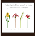 Miniatyrbild 4 av 4: Flower Building Block Kit, Creative DIY Flowers Botanical Collection Byggstensleksak för vuxna Jul Alla hjärtans heminredningskontor Kapok