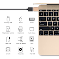 Miniatyrbild 2 av 5: USB C till USB adapter (2-pack), USB-C till USB 3.0-adapter, USB Type-C till USB adapter, (guld)