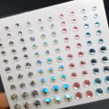 Miniatyrbillede 5 af 6: 7 akryl diamant, perle diamant, makeup diamant, ansigtsdekoration, tåre diamant, farve øjenmakeup diamant
