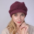 Miniatyrbild 1 av 7: Dam Vinter Varm mössa Virkad Slouchy Beanie Stickad Keps med