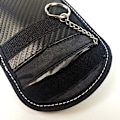 Miniatyrbild 5 av 5: Plånbok i äkta läder Case Nyckelring Väska Zip Pouch Väska (Signalblockerande case)