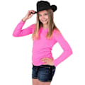 Miniatyrbild 4 av 5: Cowboyhatt västerländsk hatt, klä upp barnkläder, låtsaslek, festpresenter, rosa