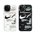 Miniatyrbillede 1 af 5: Til iPhone 12 Pro Max hvid + sort knækket krog frostet telefoncover 2 stk