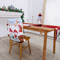 Miniatyrbillede 1 af 5: 3 stk. Julestjerne og Sortternet Juletræstæppe Juleforklæde Julesokker Duge Sæt Boligdekorationer fås i alle størrelser