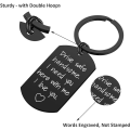 Miniatyrbild 5 av 7: Drive Safe nyckelring för pojkvän - Drive Safe Handsome Jag behöver dig här med mig nyckelring Födelsedag Alla hjärtans dag gåvor för honom pojkvän a Svart + Silver