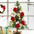 Miniatyrbilde 3 av 5: Julestrømpe med 26 bokstaver, broderte initialer Mini Søte Julestrømper Bomullssnor med Supermyke Hvite Plysjmansjetter Juledekorasjon
