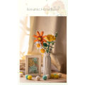 Miniatyrbild 3 av 5: Flower Building Block Kit, Creative DIY Flowers Botanical Collection Byggstensleksak för vuxna Jul Alla hjärtans heminredningskontor Daisy