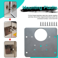 Miniatyrbild 5 av 7: 3 Set Gångjärn Reparationsplatta Artefakt för Skåp Möbler Låda Dörr Fönster Gångjärn Montering Rostfritt stålplatta Reparationstillbehör