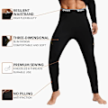 Miniatyrbild 2 av 4: Thermal Set Vinter Jaktutrustning Sport Long Johns Base Layer Low Top Mellanvikt (svart, medium)